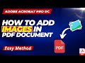 How to add image in PDF document | Stamp | Adobe Acrobat Pro Dc 2022