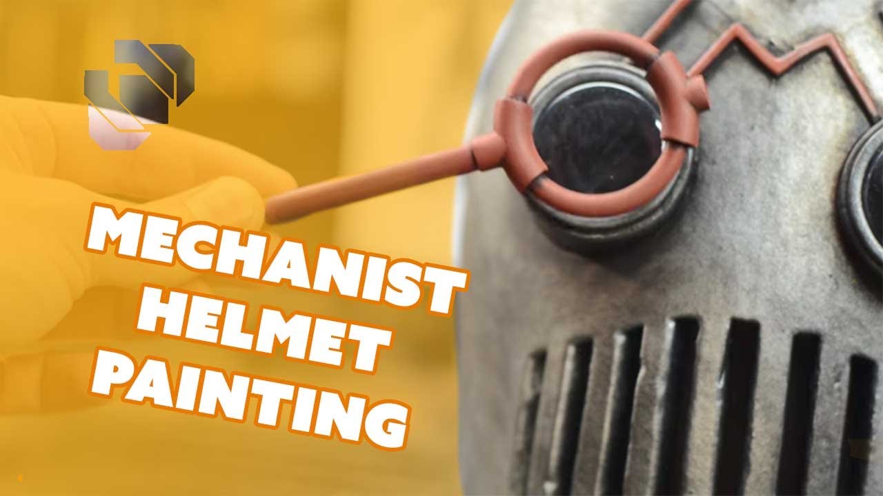Prop: Shop - Painting the Mechanist Helmet - Foam & Rubber Cement Paint
