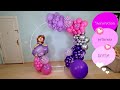 Decoración Con Globos Princesa Sofia/ decoration balloons princess sofia