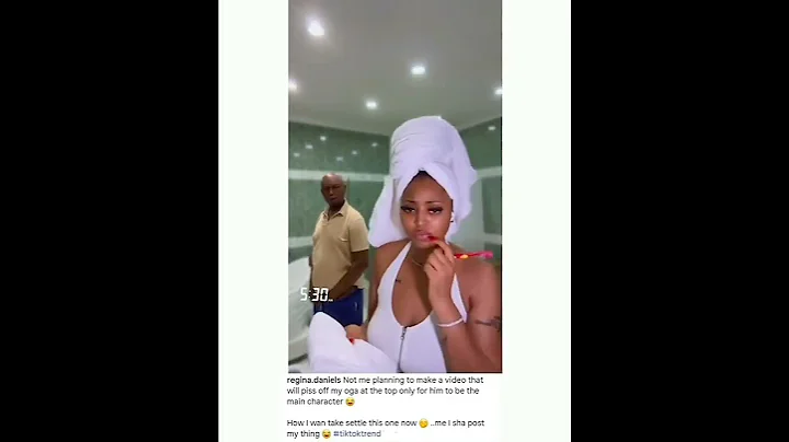 Regina Daniels Shares Video Of Husband Ned Nwoko Taking A Pee With "Husband Is Useless" Sound