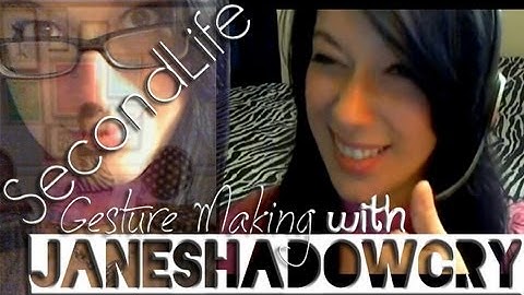 SecondLife Gesture Making Tutorial