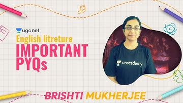 03:00 PM - NTA UGC NET 2021 | English Literature by Brishti Mukherjee | Important PYQs