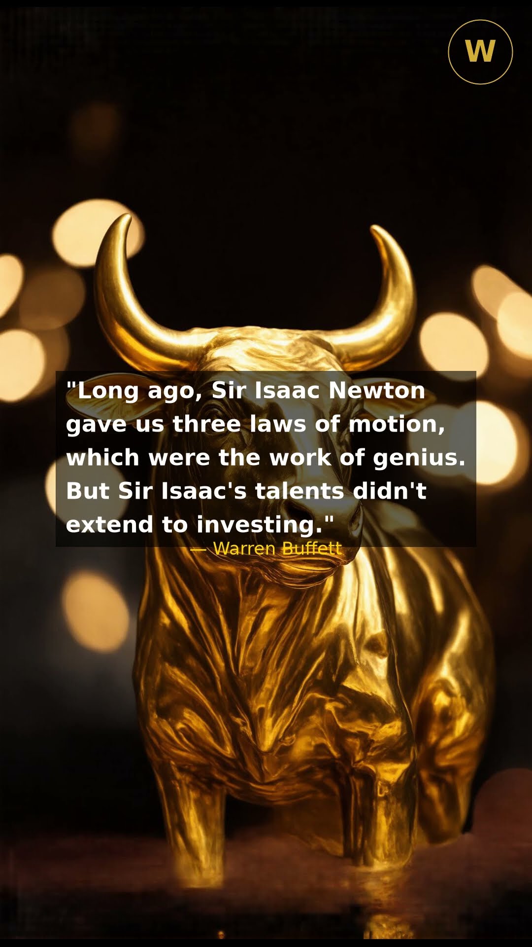 Long ago, Sir Isaac Newton gave us three ...