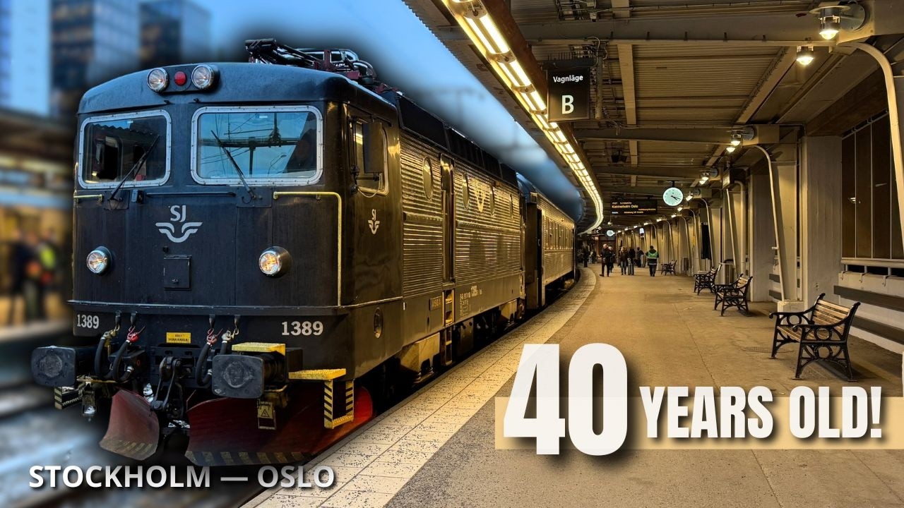 6 Hours on a 40-Year-Old Swedish Train in First Class… Stockholm to Oslo