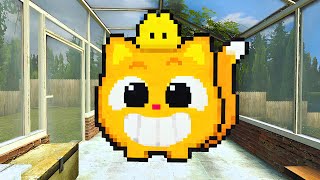 Grinning Minecraftified Nextbots Of Ninimo Chase In Sunlit Garden L Garrys Mod