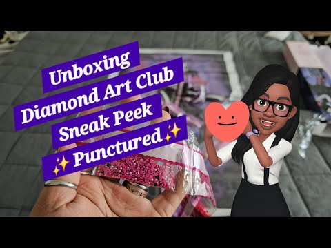 Unboxing Diamond Art Club Sneak Peek ✨️ Punctured ✨️♥️ - YouTube
