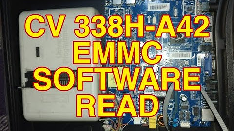 HOW TO READ ANDROID BOARD CV338H-A42 EMMC SOFTWARE WITH RT809H PROGRAMMER