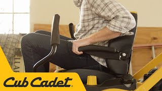 Step Up To A Premium High-Back Seat | Cub Cadet Ultima Series Zero-Turn Riding Mower