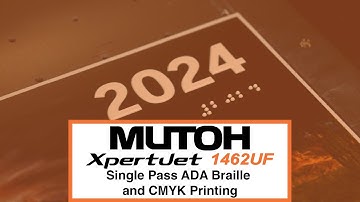 Printing ADA Compliant Braille and CMYK in a Single Pass on the XpertJet 1462UF