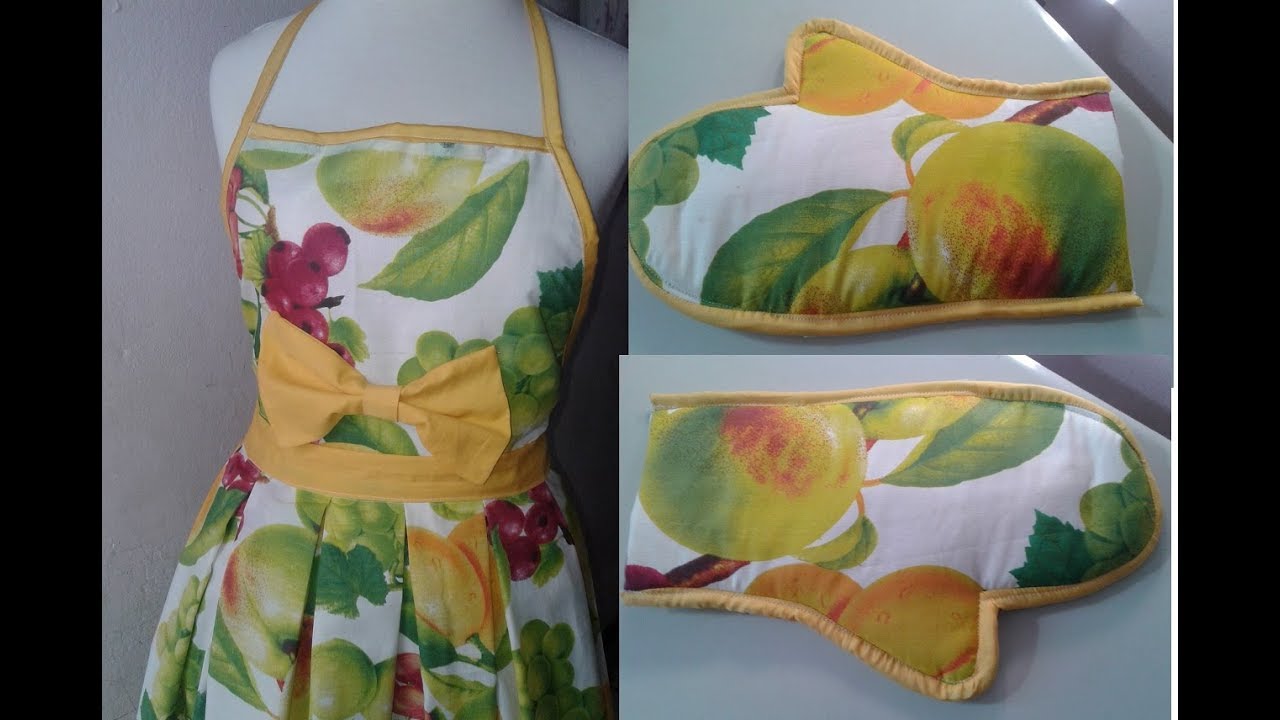 طريقة فصالة وخياطة قفازات المطبخ