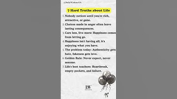 7 Hard Truths About Life You Can’t Ignore #lifelessons #lifelessons #quotes #trending #shorts