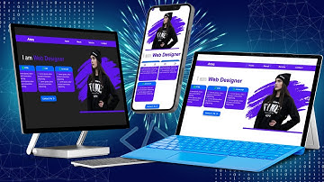 Responsive Personal Portfolio Website Using HTML CSS And JavaScript | Dark/Light Mode