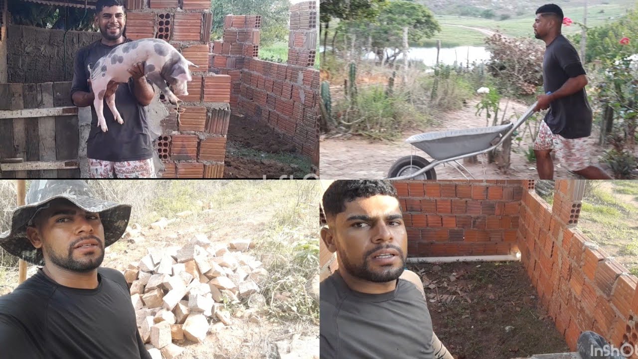 HOJE  FOI DIA DE  ATERRA O PISO DO  CHIQUEIRO 