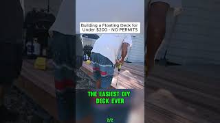Building a Floating Deck for Under $800 🔨🏡 NO PERMITS Required!