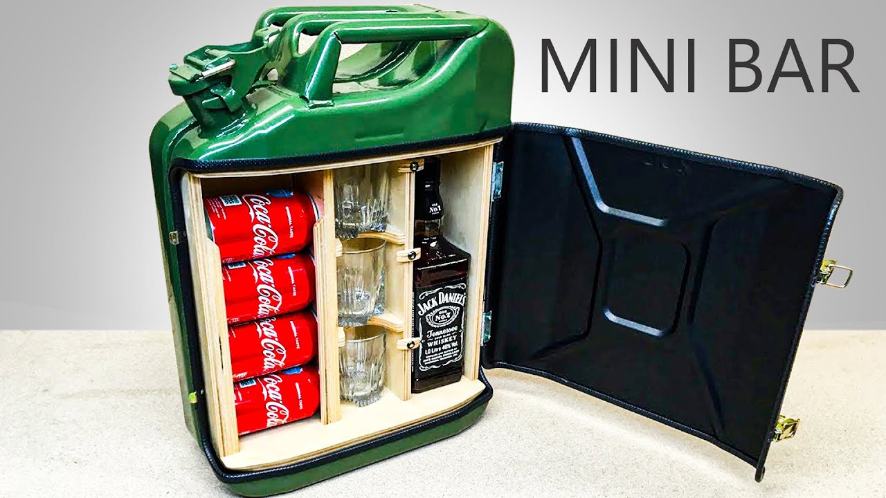 How To Make A Mini Bar From Jerry Can Youtube