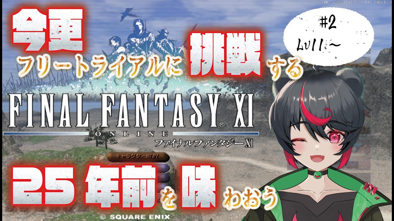 クラッシュ復帰枠＞【 #ff11 】フリトラだけ遊ぶヴァナディール生活！今更新規で体験してみる！Lv50を目指したい！半身不随Vtuberの ...
