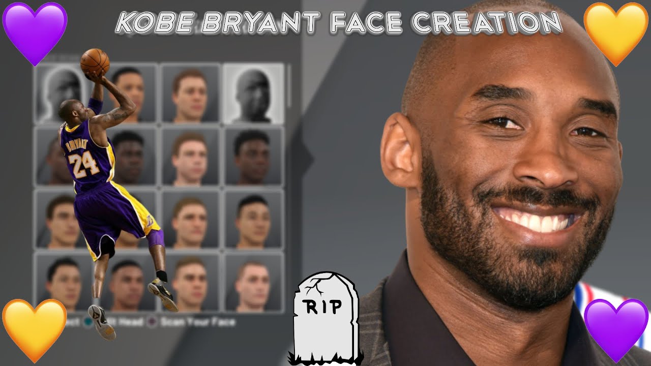 How To Create Kobe Bryant Face Creation NBA 2k20 - YouTube