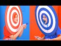 RED FOOD vs BLUE FOOD FIGHT CHALLENGE! Last To Stop Eating WINS! By Kaboom!