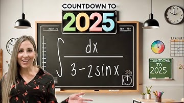 COUNTDOWN to 2025:13 Integrals in 13 Days! Weierstrass Sub ∫ 1 /(3-2sinx) dx | Math with Professor V
