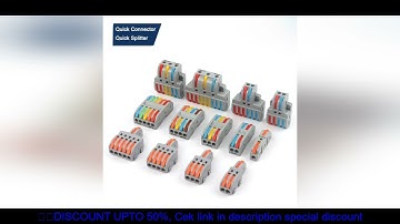 20PCS Quick Cable Splitter Push-in Wire Connector Universal Compact Conductor Wiring Terminal Block