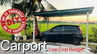 How to Build a Carport | DIY Car parking roof | Simple and Low Cost Budget for Car Garage