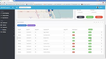 The Service Program, web mapping. Covers optimization of the route and syncing back to the desktop.