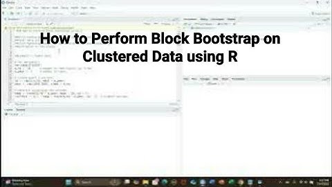 How to Perform Block Bootstrap for Clustered Data using R#r #bootstrap #clustereddata#paneldata