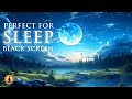 8 HOURS | BLACK SCREEN: Rain Sounds for Sleeping, Background Music, Lake Shore Sounds, Relaxing