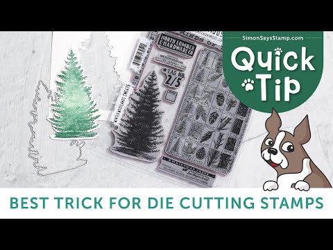 the BEST Trick for Die Cutting Stamped Images!