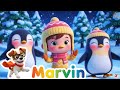 🐧🌸 Der Pinguin-Tanz &amp; Frühlingslieder! Lustige Kinderlieder mit Marvin Kinderlieder ✨