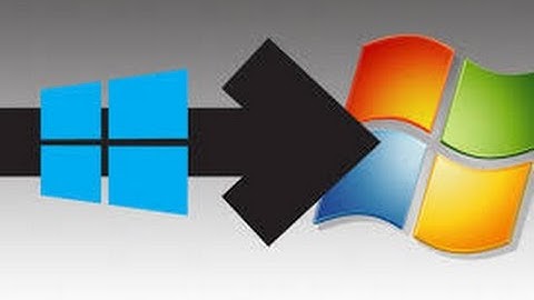 How to downgrade windows 8 to windows 7