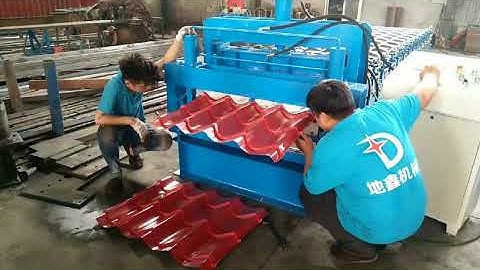 Roof use double layer glazed tile and Trapezoidal profile sheet roll forming machine