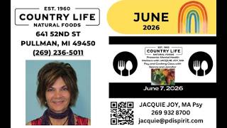 Foods for Mental Health by Jacquie Joy, MA PSY [6/7/2026]