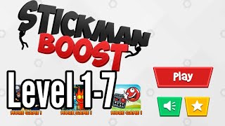 Stickman Boost Legends - Crazy Street Jump and Run Level 1-7 Android iOS Gameplay Game By wowgames screenshot 5