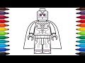 How to draw Lego Vision from Marvel&#39;s Avengers: Age of Ultron and Captain America: Civil War