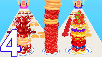 Pancake Run Gameplay All Levels Walkthrough Android New Game Update Max Pro Part - 4 PRGP4