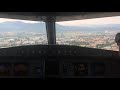 Atterrissage Florence Air France A318 (Firenze cockpit landing)