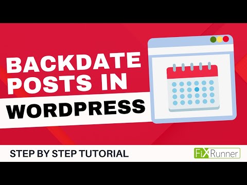 How To Back Date Posts In WordPress