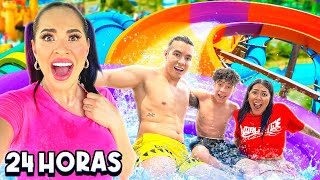 24 HORAS EN UN PARQUE ACUÁTICO con todo el team Karmas 🏊🏼‍♀️🤩 | Karla Bustillos