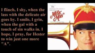 Sadder-But-Wiser Girl For Me-The Music Man chords