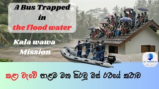 Bus Trapped In Flood Waters Kala Wewa, Sri Lanka Ai Generated Video