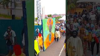 The GbaGba Sete Procession is back, bursting with fresh paintings & vibrant colours #chalewote2025