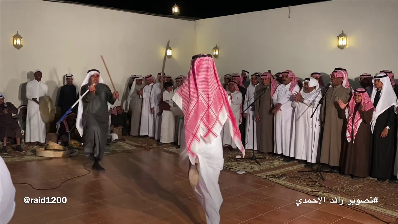 لعبة الزير و قصيدة الشاعر عليثه بن مطلق الاحمدي في حفل زواج ريان بن سليمان بن راجح الاحمدي ١٤٤١/٦/١٣