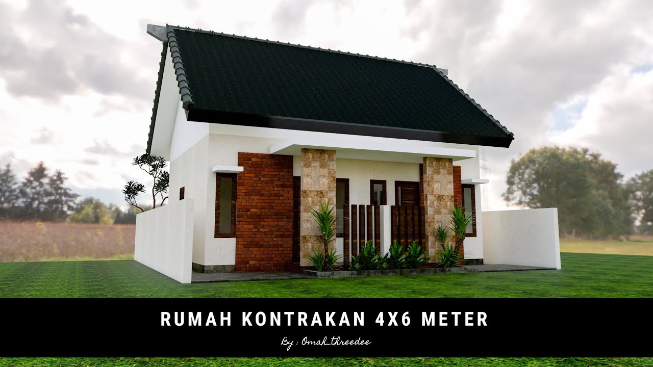 Rumah ukuran 4x6 meter cocok untuk Kontrakan biaya 