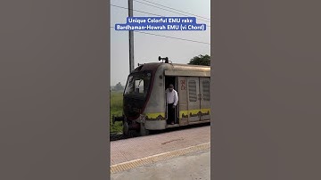 Unique Color BEML made EMU rake Bardhaman-Howrah local (via Chord