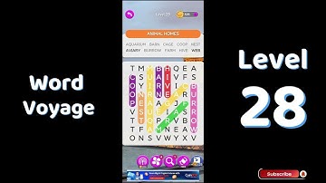 🎮 Word Voyage Level 28 Answers | Relaxing Word Puzzle Adventure 🌍 | Go Answer