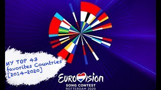 |Eurovision| MY Top43 favorite Countries [2014 - 2020] // FROM ITALY//