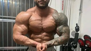 277 Valerio Elisa, Amazing Bigger Muscle Huge Arms Biceps Triceps Hairy Muscle Bigger Bodybuilder(2)