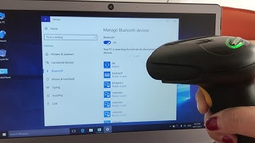 bluetooth scanner connect with Laptop