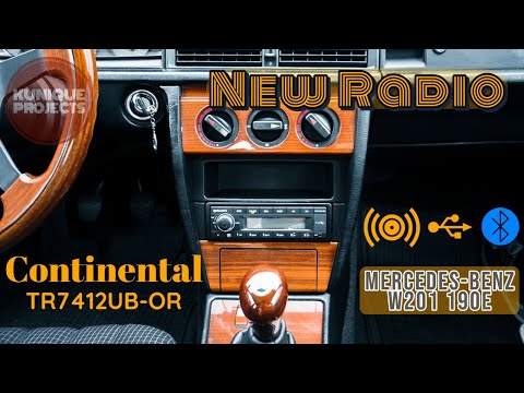 Mercedes Benz 190E W201 | New Radio | Continental TR7412UB-OR